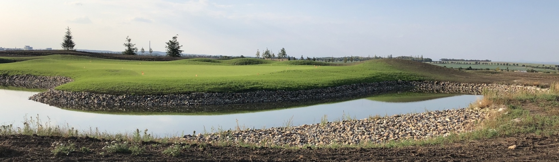 View of Twin Chapels Golf Resort golf course under construction