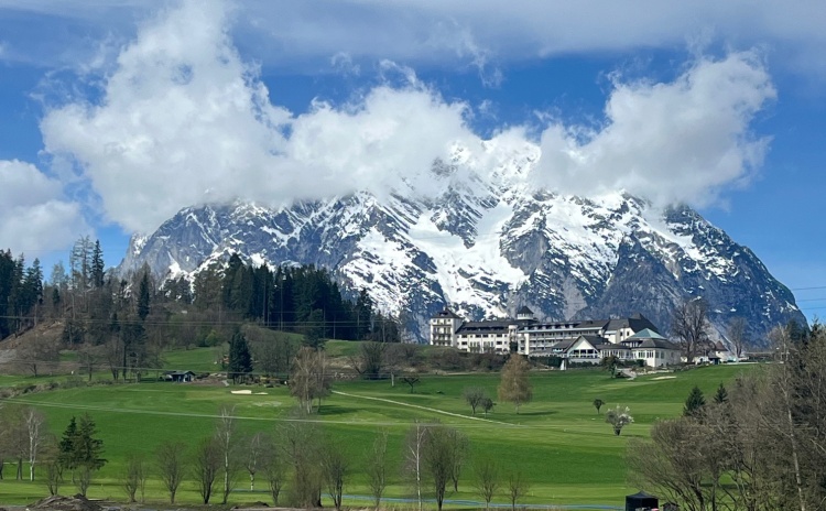 Luxury hotel Imlauer Schloss Pichlarn at the foothills of Austrian Alps